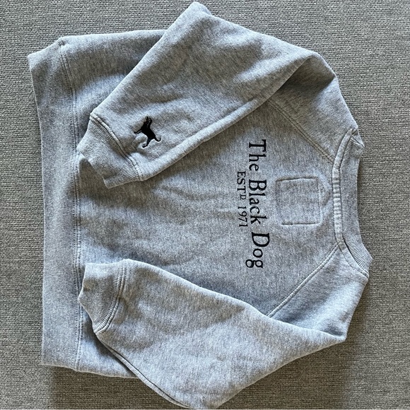 Black  Dog Print Sweatshirt and Shirt - Picture 2 of 6